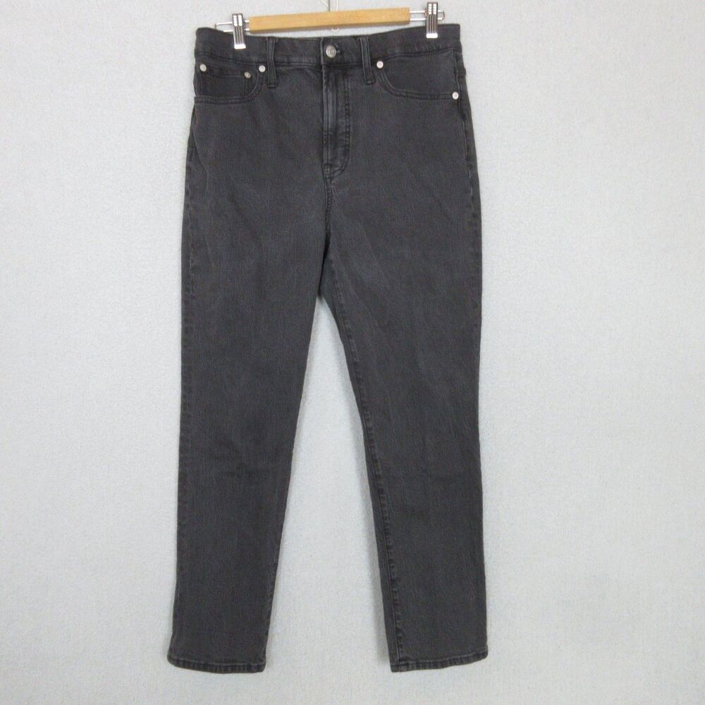 Madewell Jeans Womens 29 The Perfect Vintage Jean Black High Rise Slim Tapered